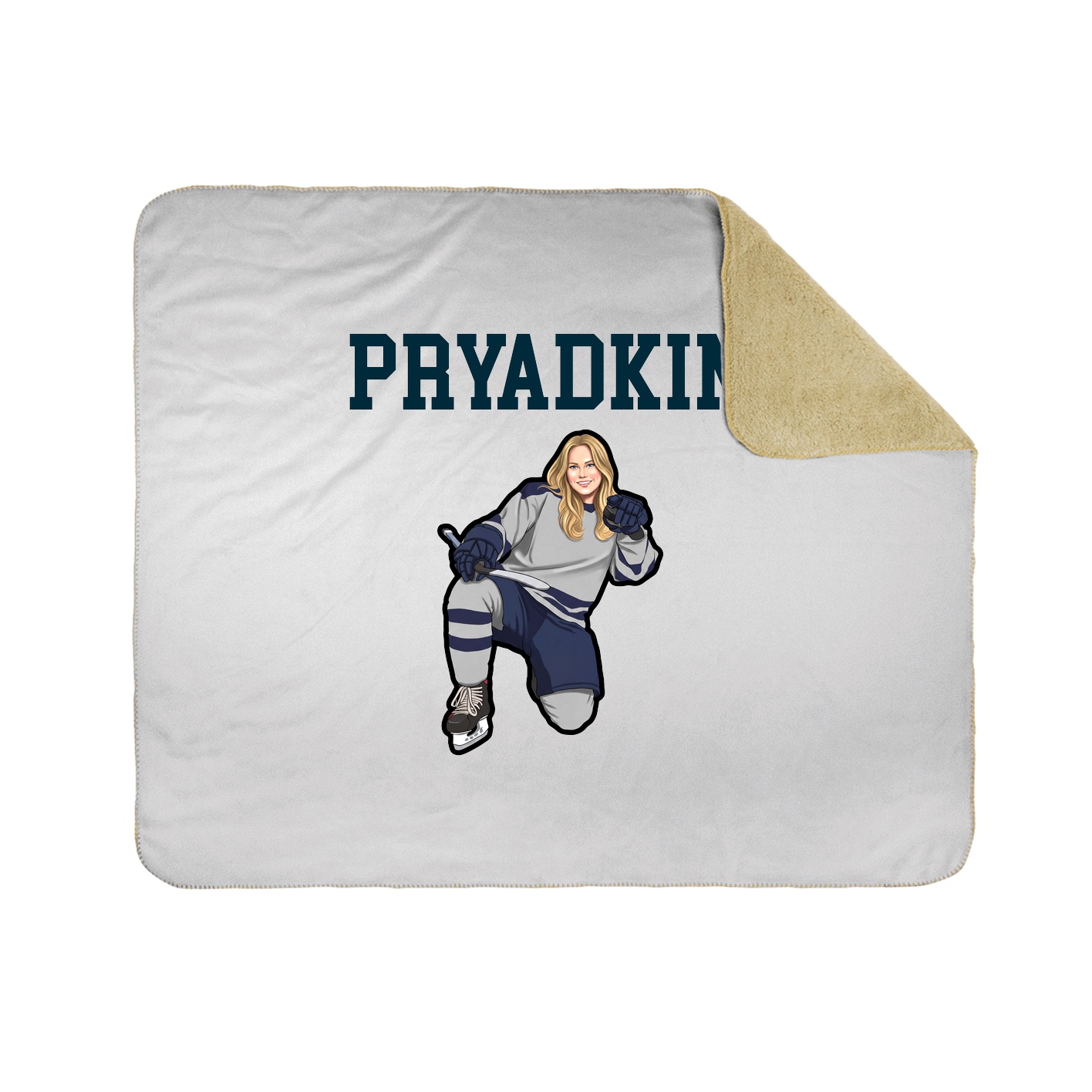 Throw Blanket — Shirsey in White