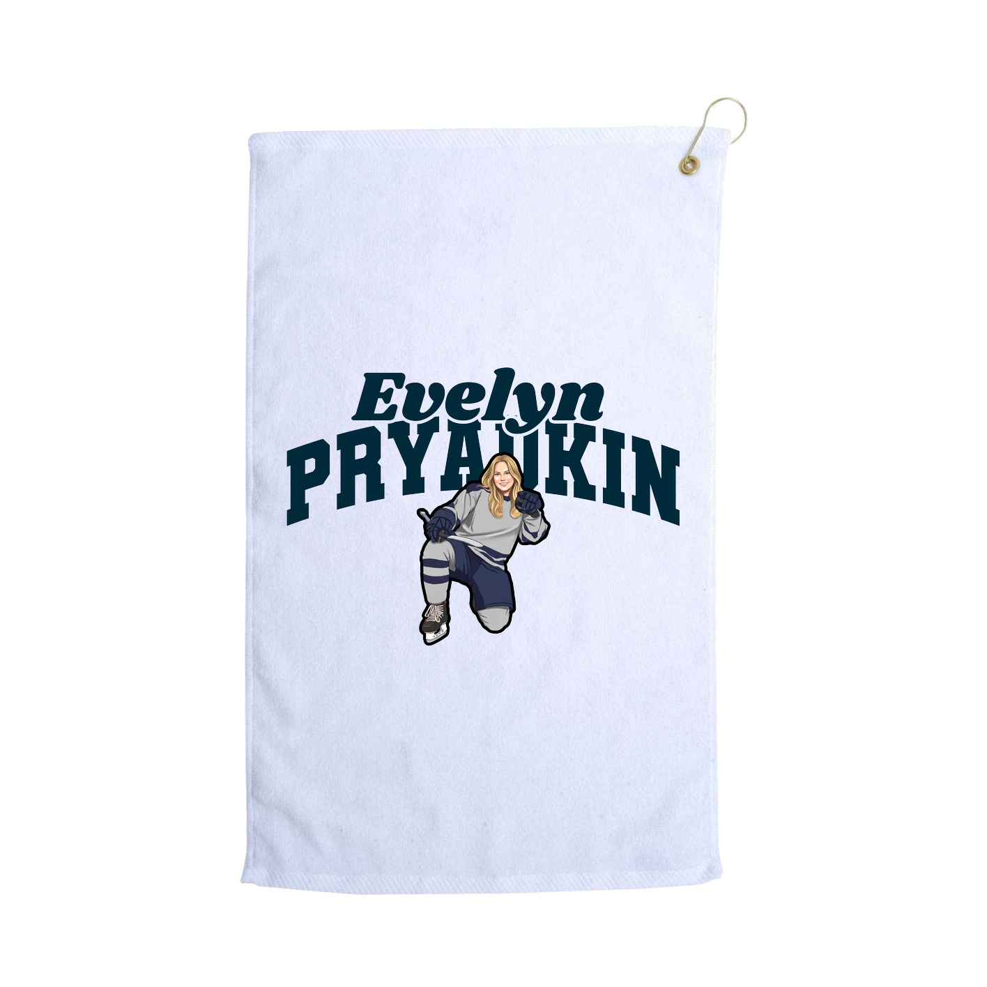 Golf Towel — Signature Arch in White