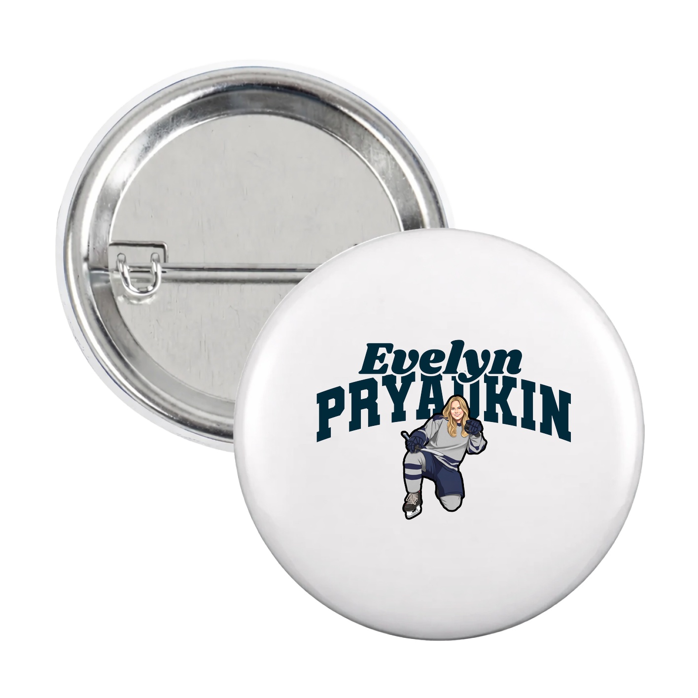 Game Day Button — Signature Arch in White