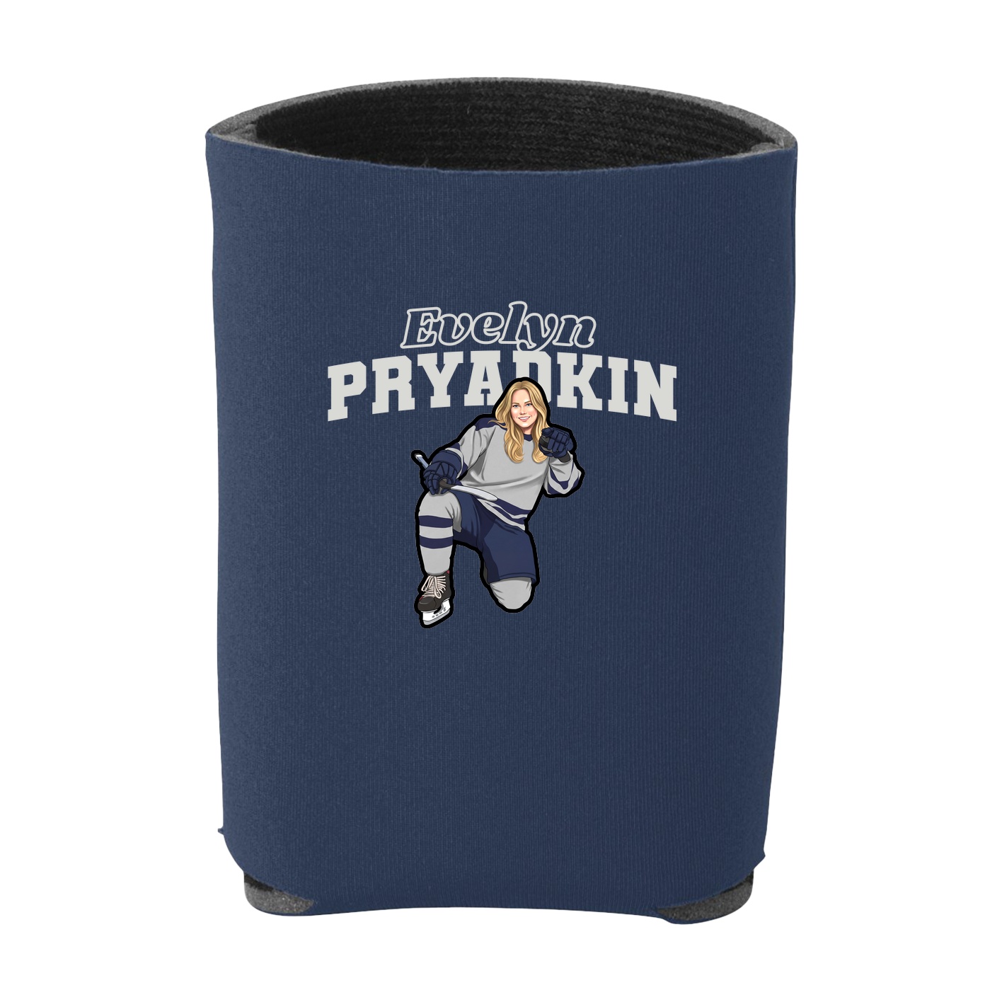 Can Holder — Name Arch in Navy
