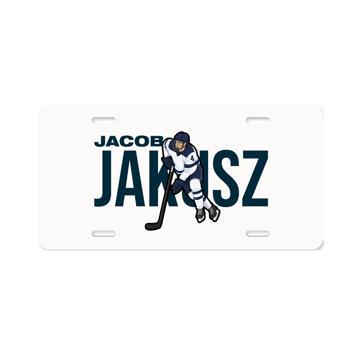 License Plate — Player Name in Classic