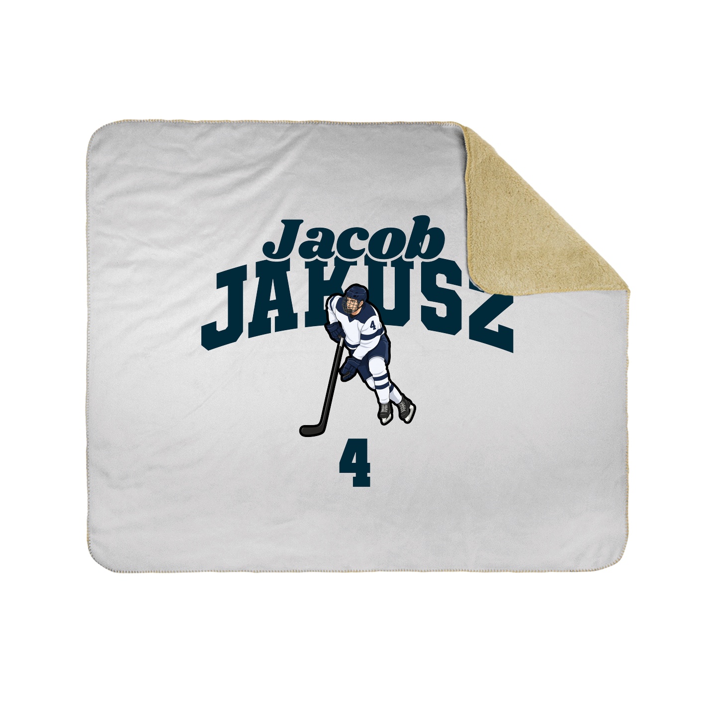 Throw Blanket — Signature Arch in White