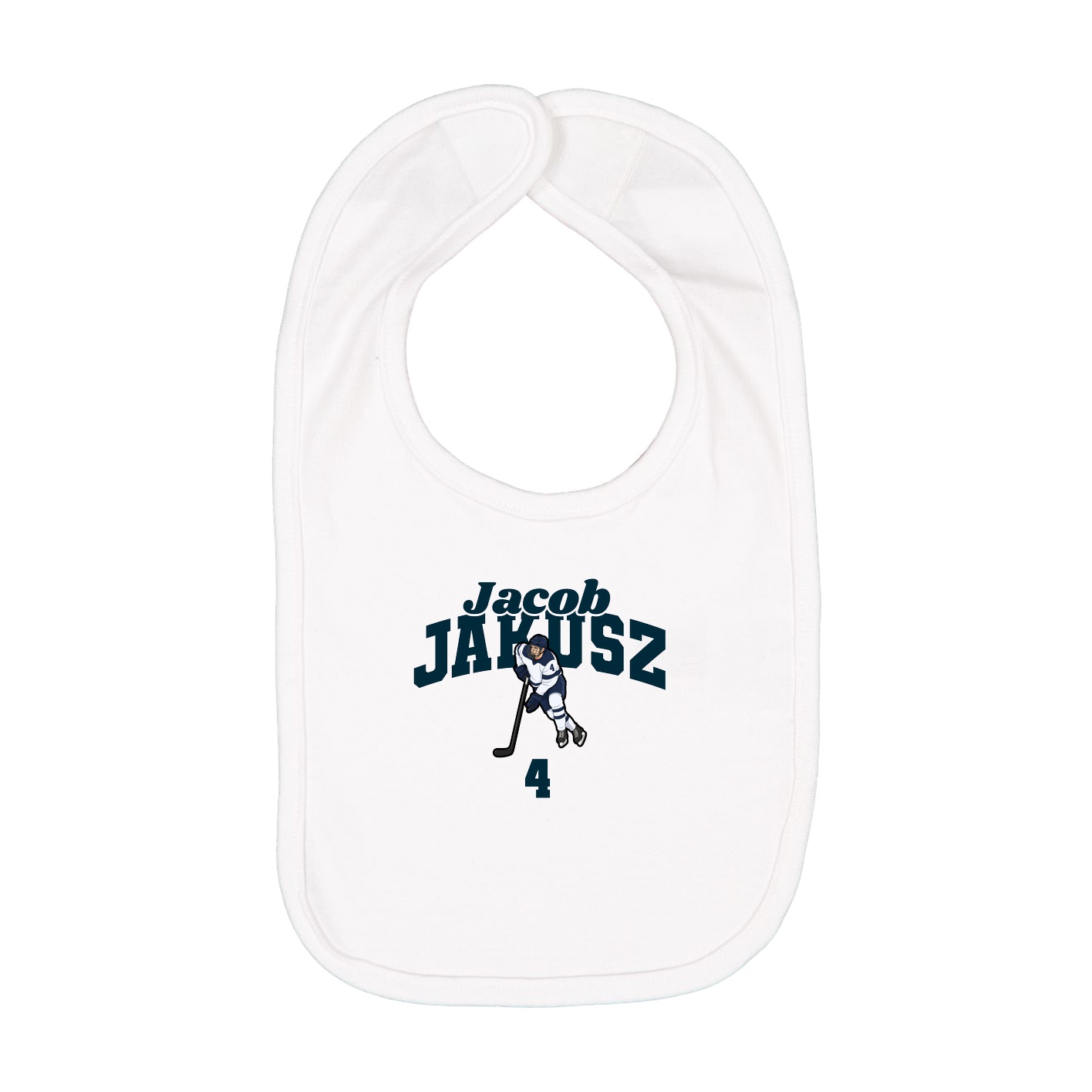 Infant Bib — Signature Arch in White