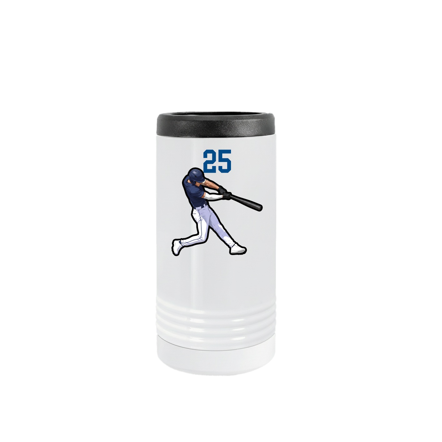 Slim Beverage Holder — Number Top in White