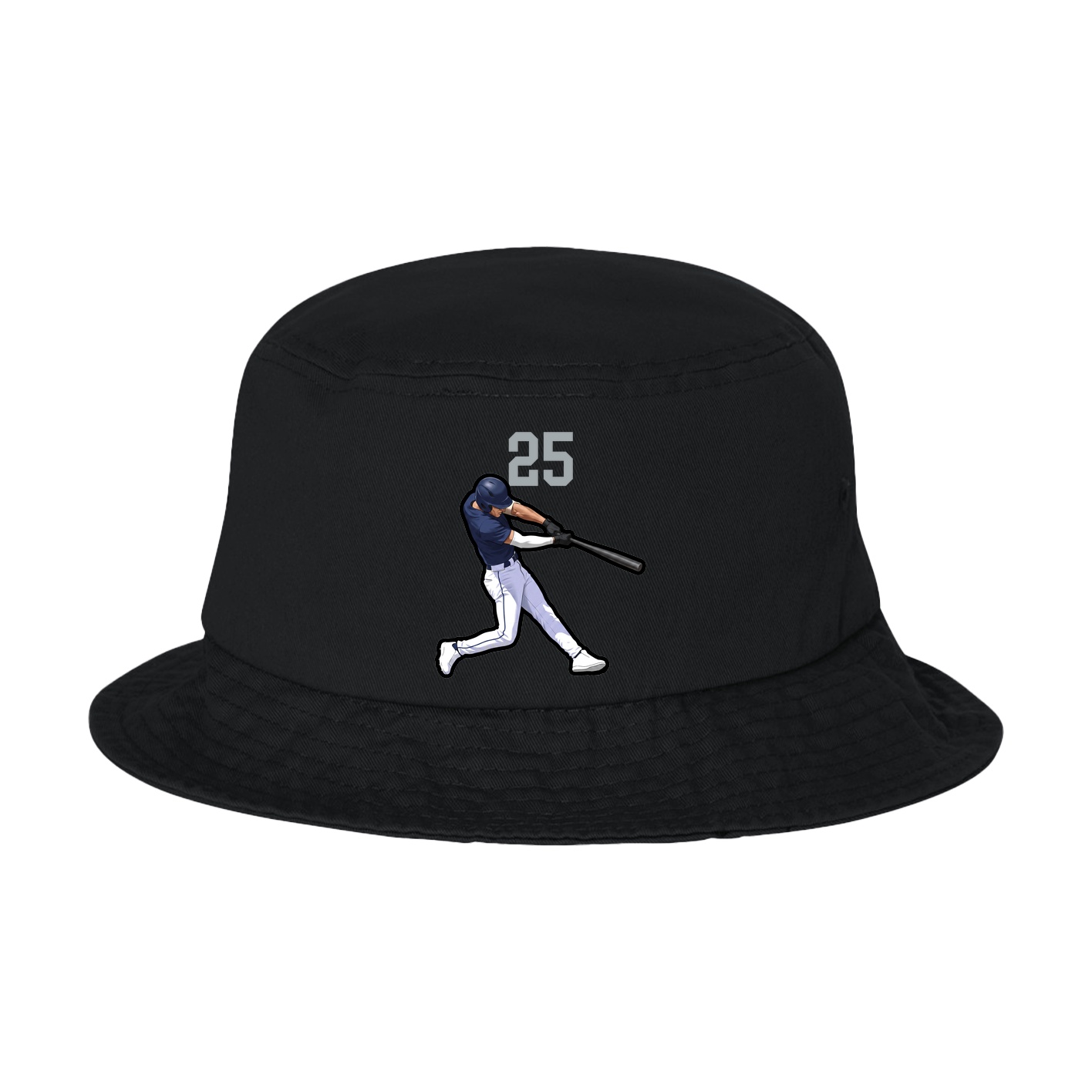 Bucket Cap — Number Top in Black