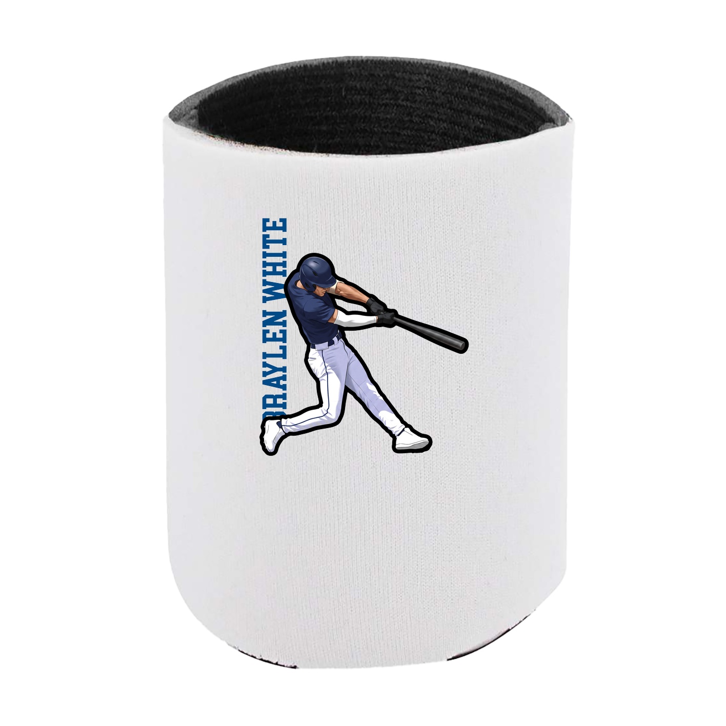 Can Holder — Name Vertical in White