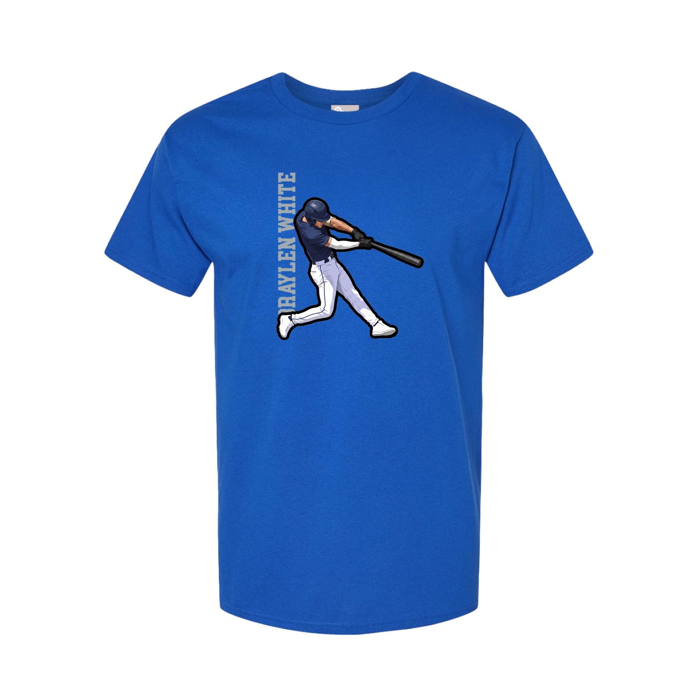 Tee — Name Vertical in Royal