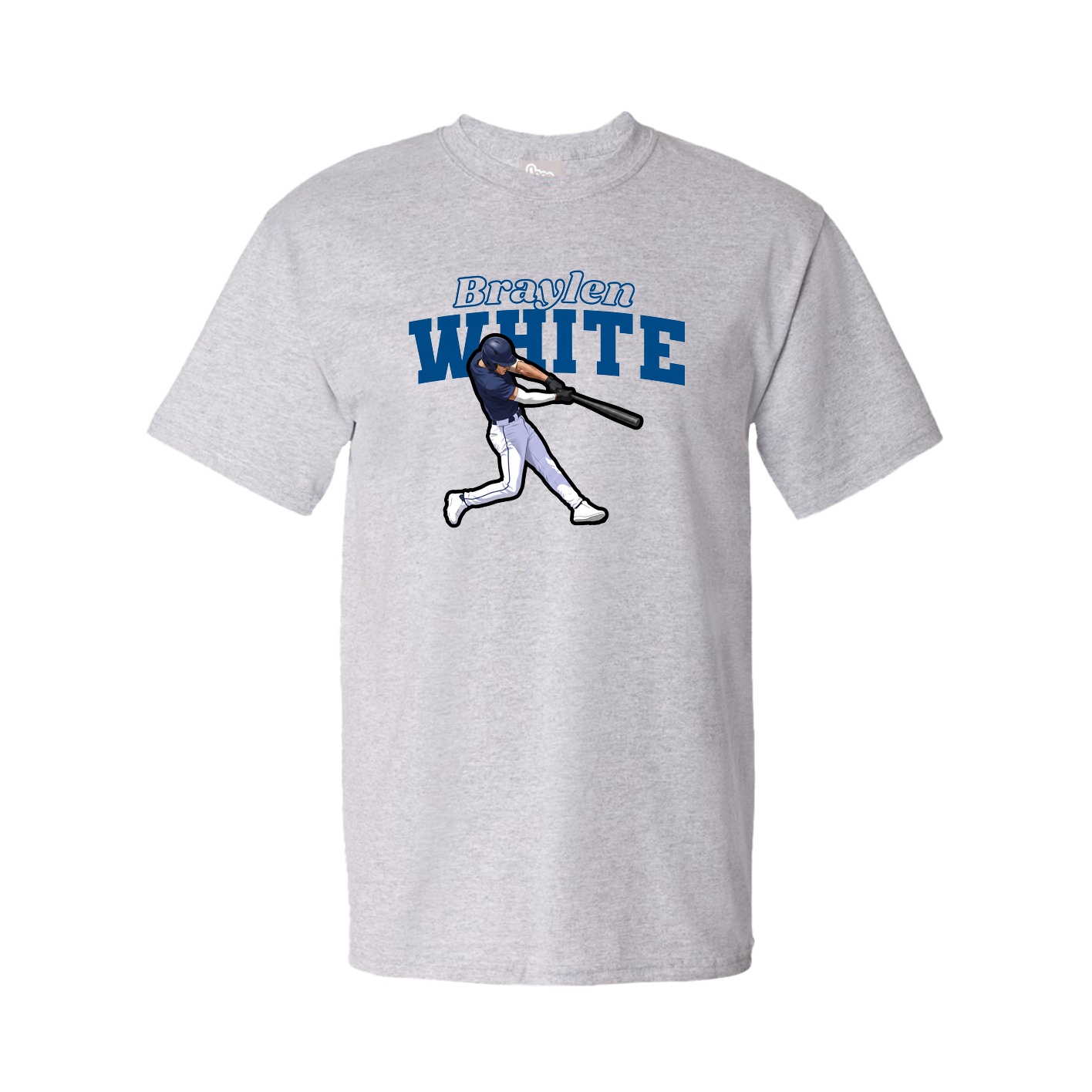 Youth Tee — Name Arch in Grey
