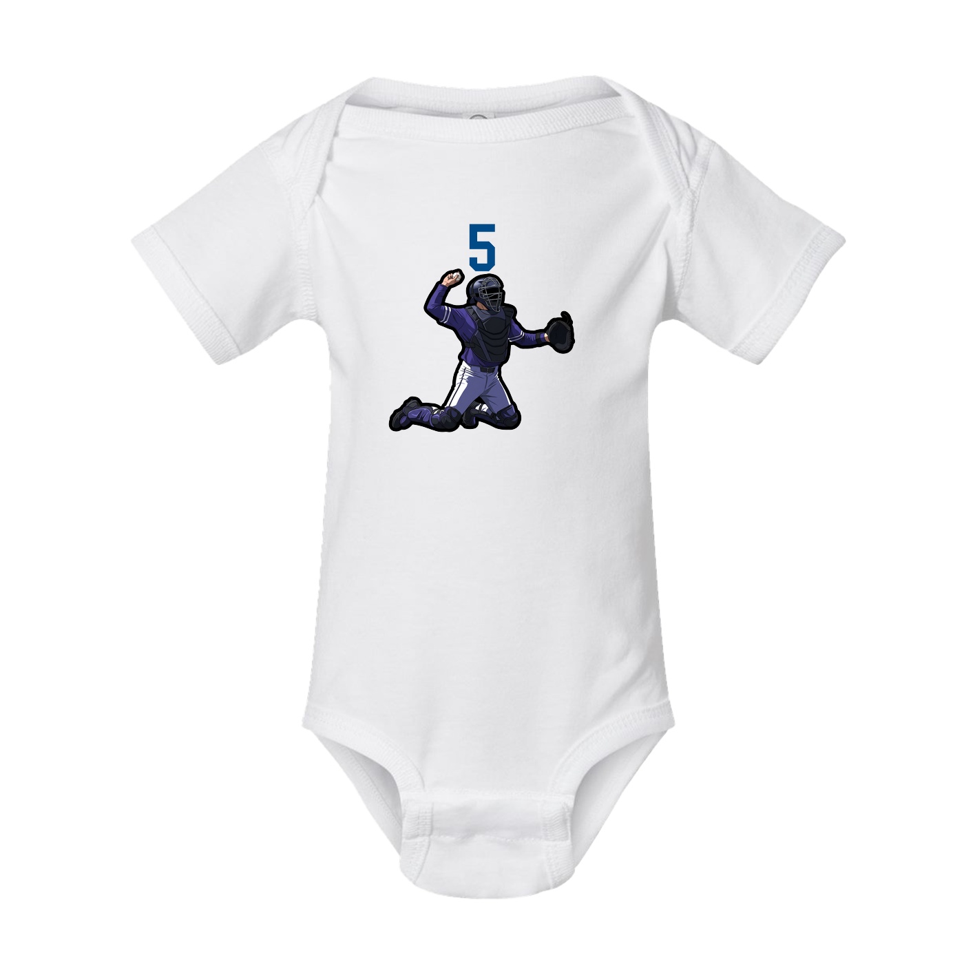 Baby Onesie — Number Top in White
