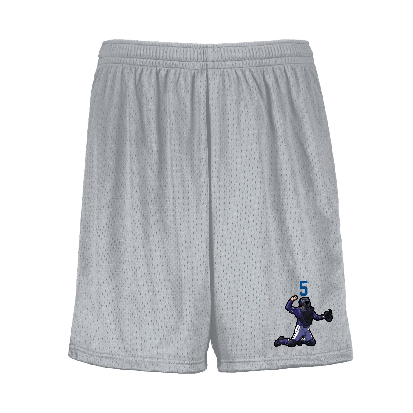Shorts — Number Top in Silver