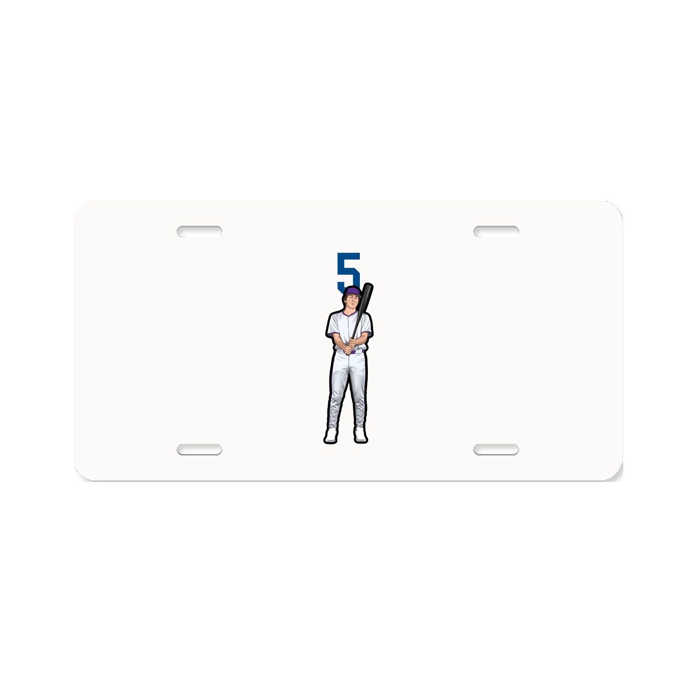 License Plate — Number Top in Classic