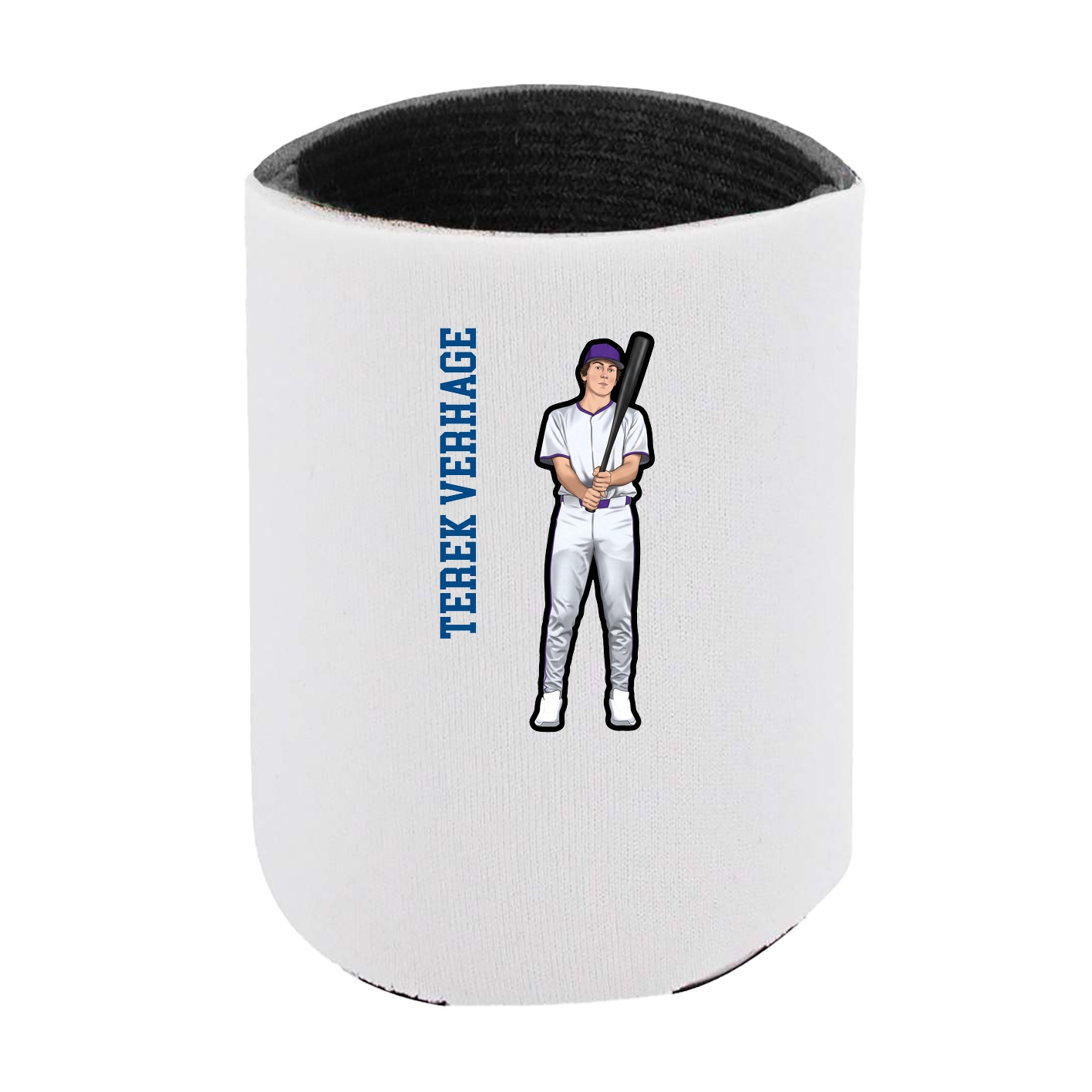 Can Holder — Name Vertical in White