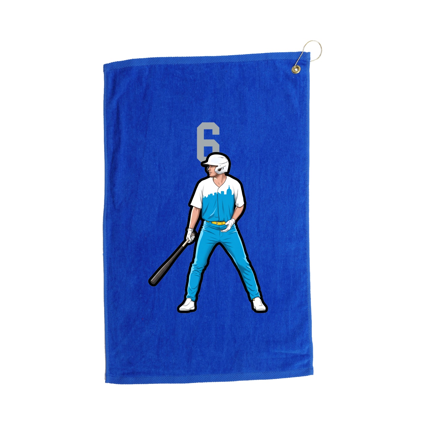 Golf Towel — Number Top in Royal