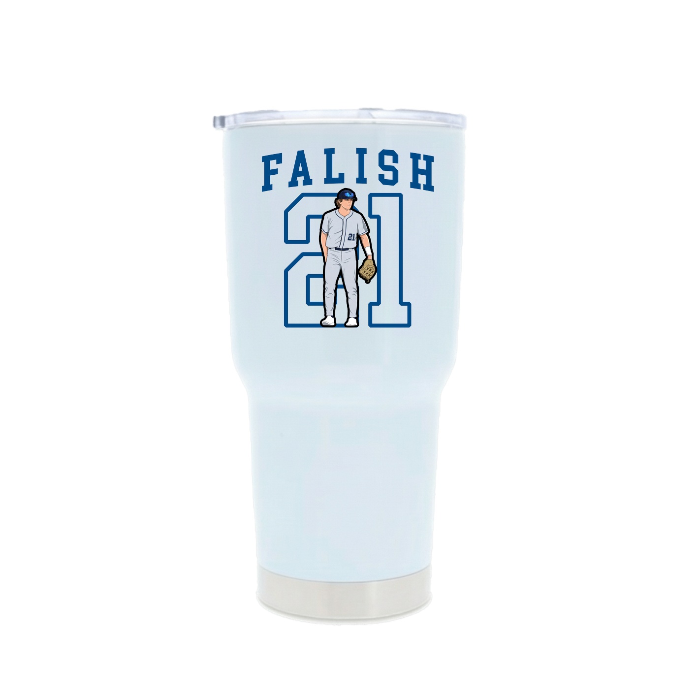 30oz Stainless Steel Tumbler — Shirsey in White