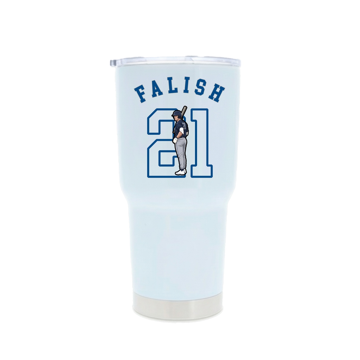 30oz Stainless Steel Tumbler — Shirsey Arch in White