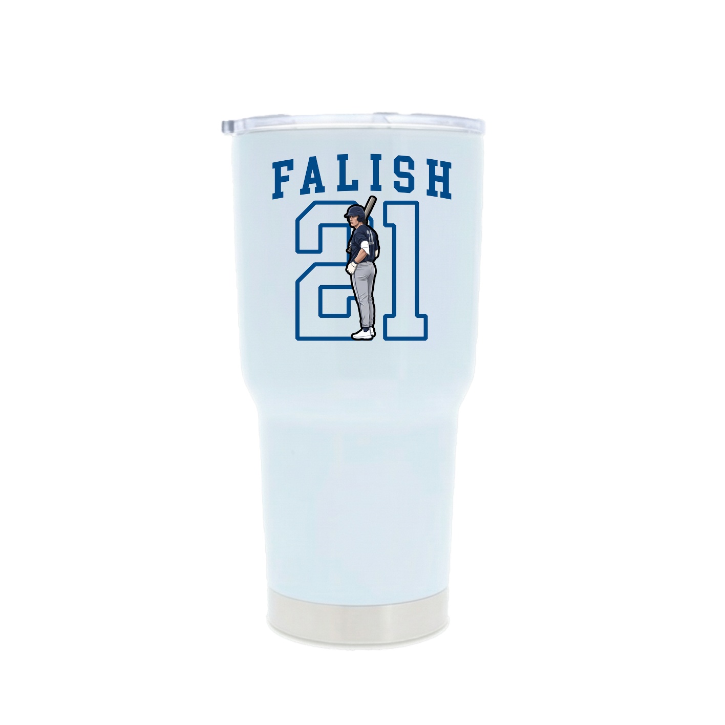 30oz Stainless Steel Tumbler — Shirsey in White