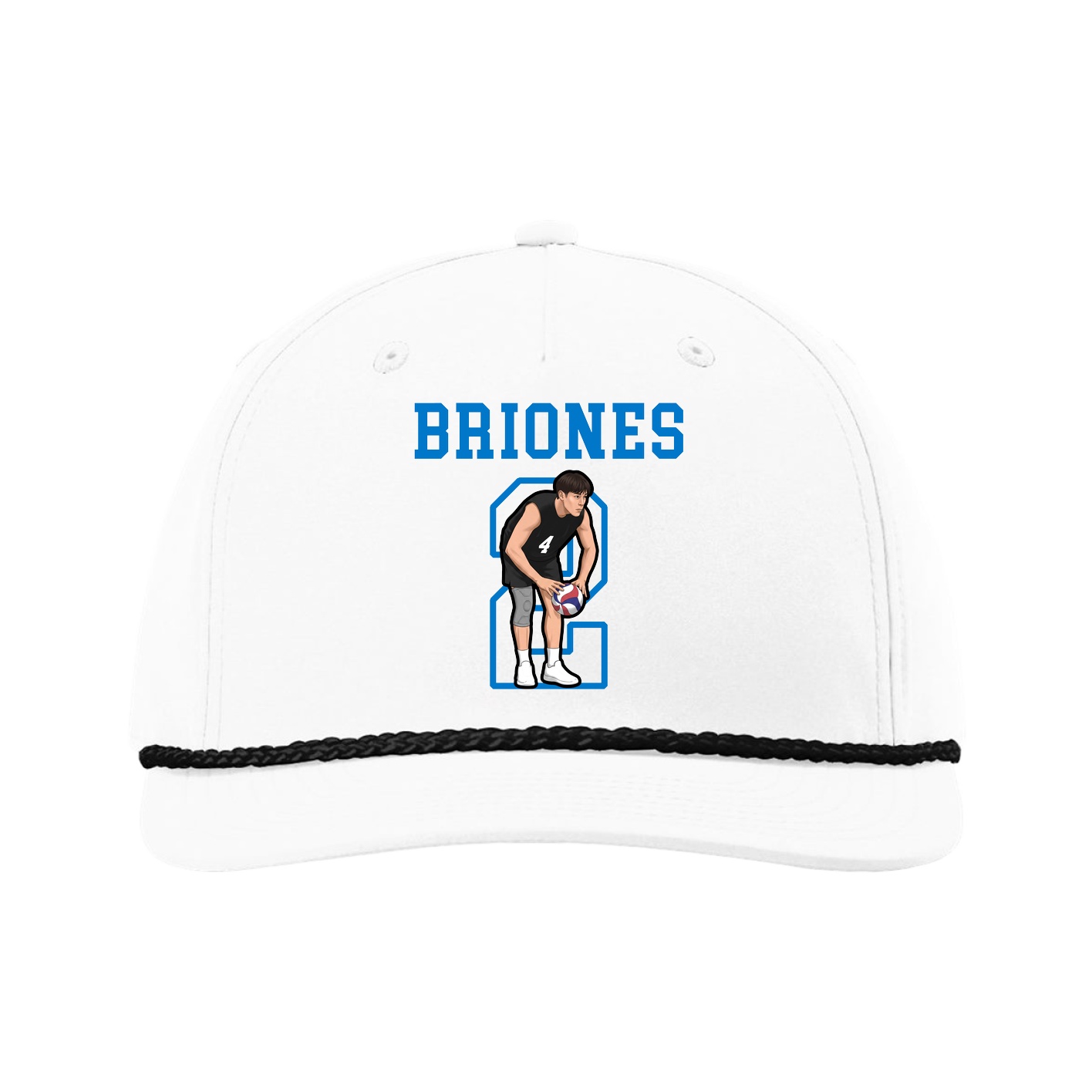 Five-Panel Classic Rope Cap — Shirsey in White