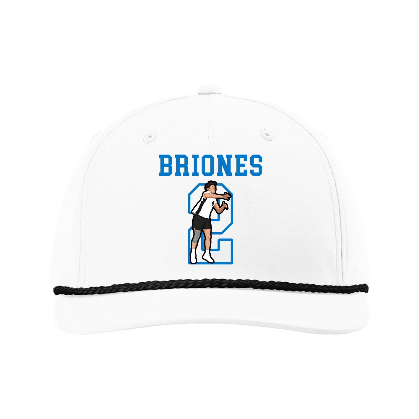 Five-Panel Classic Rope Cap — Shirsey in White