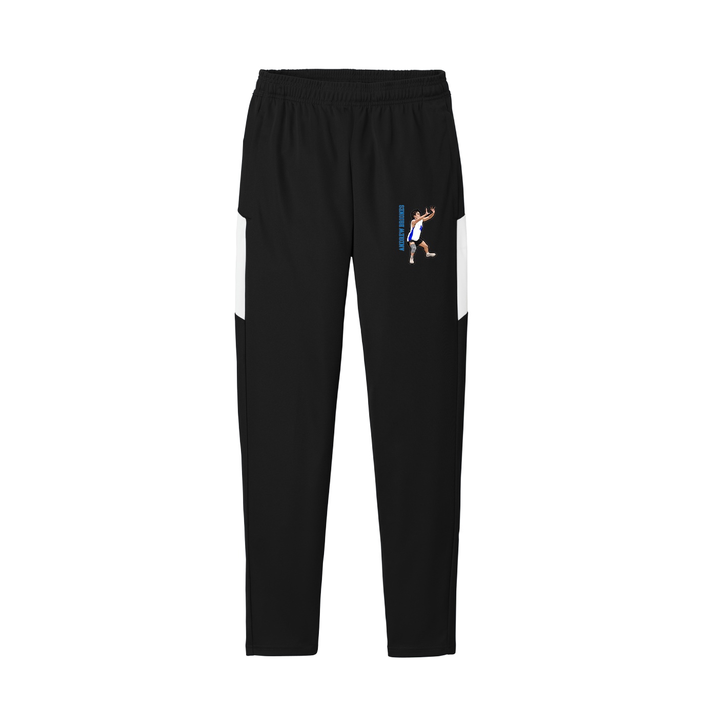 Team Travel Pant — Name Vertical in Black/White