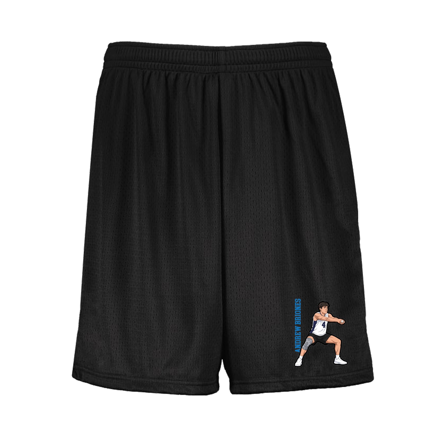 Shorts — Name Vertical in Black