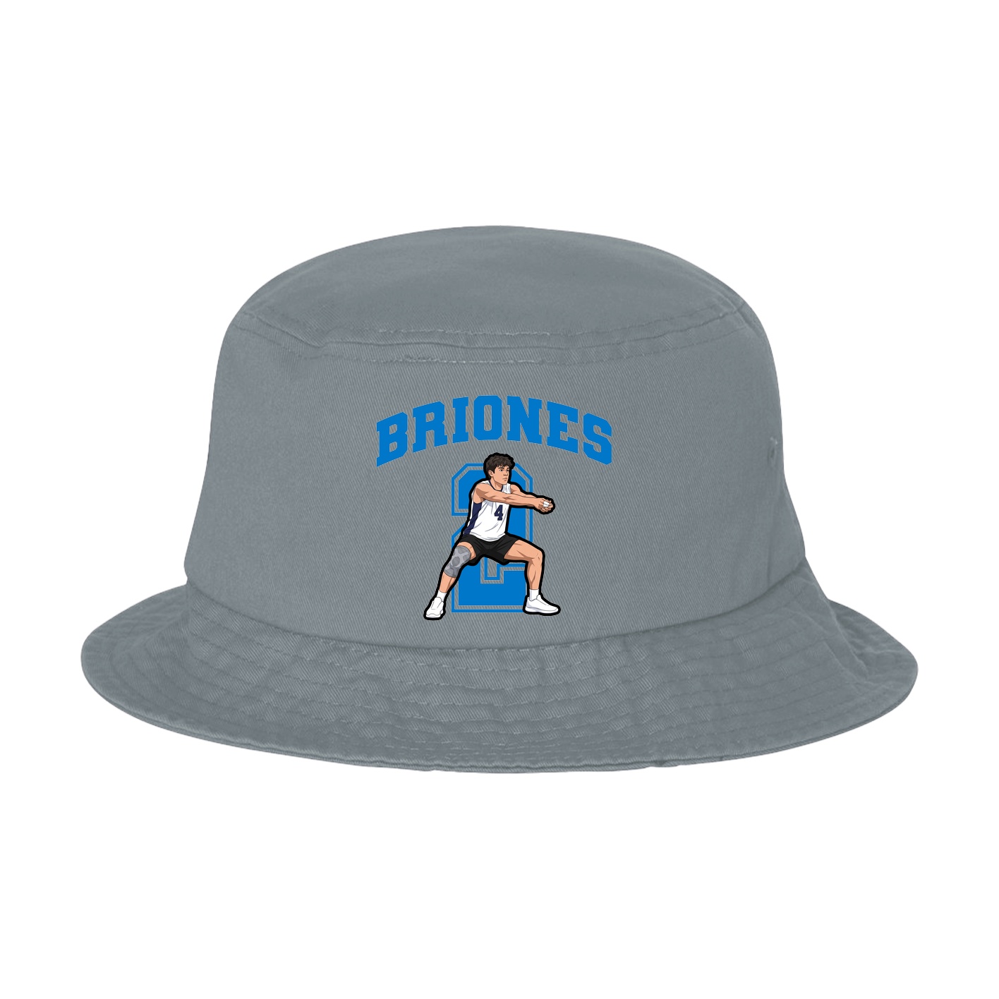 Bucket Cap — Number in Grey