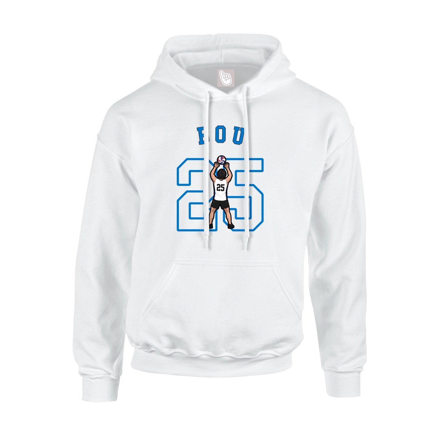 Hoodie — Shirsey Arch in White