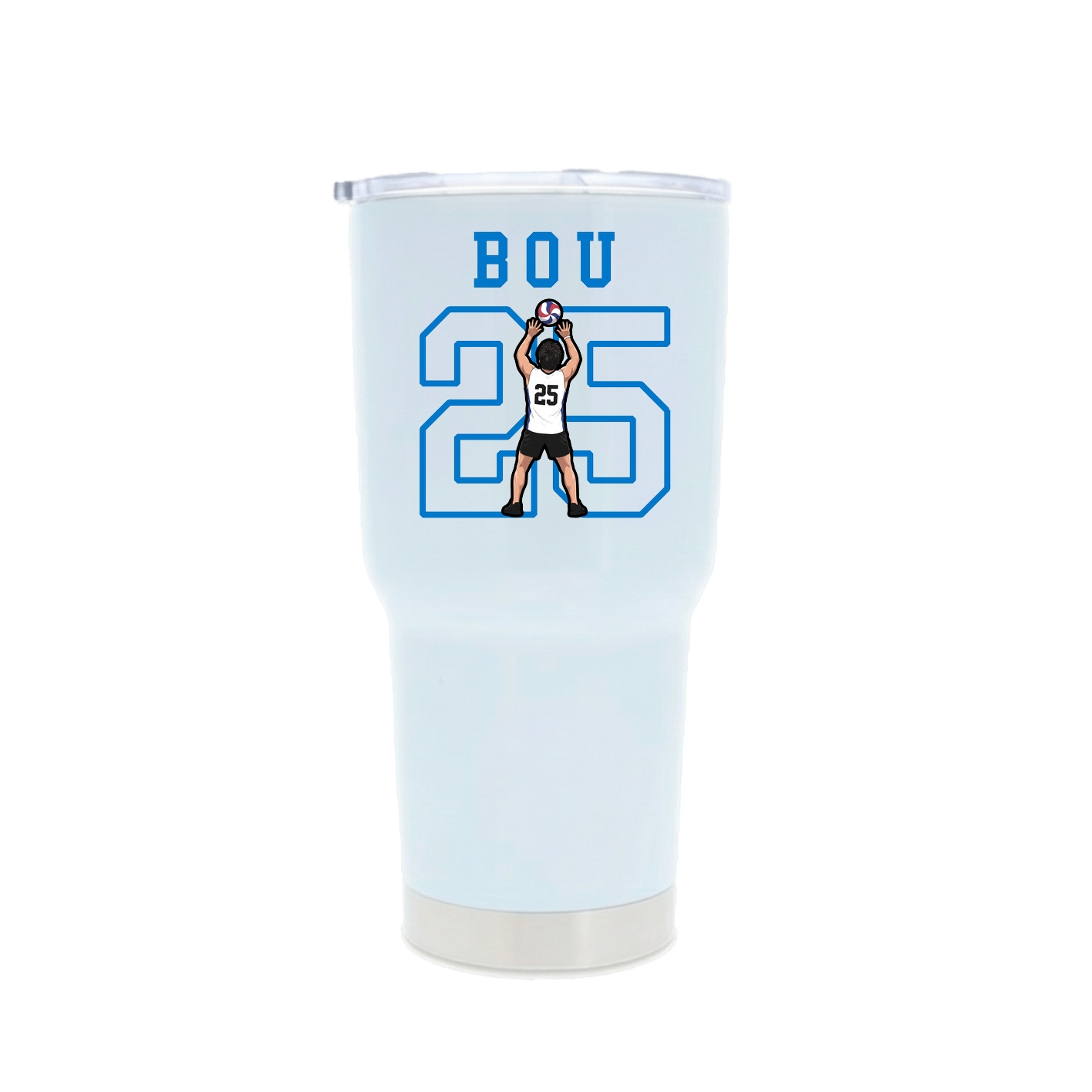 30oz Stainless Steel Tumbler — Shirsey in White