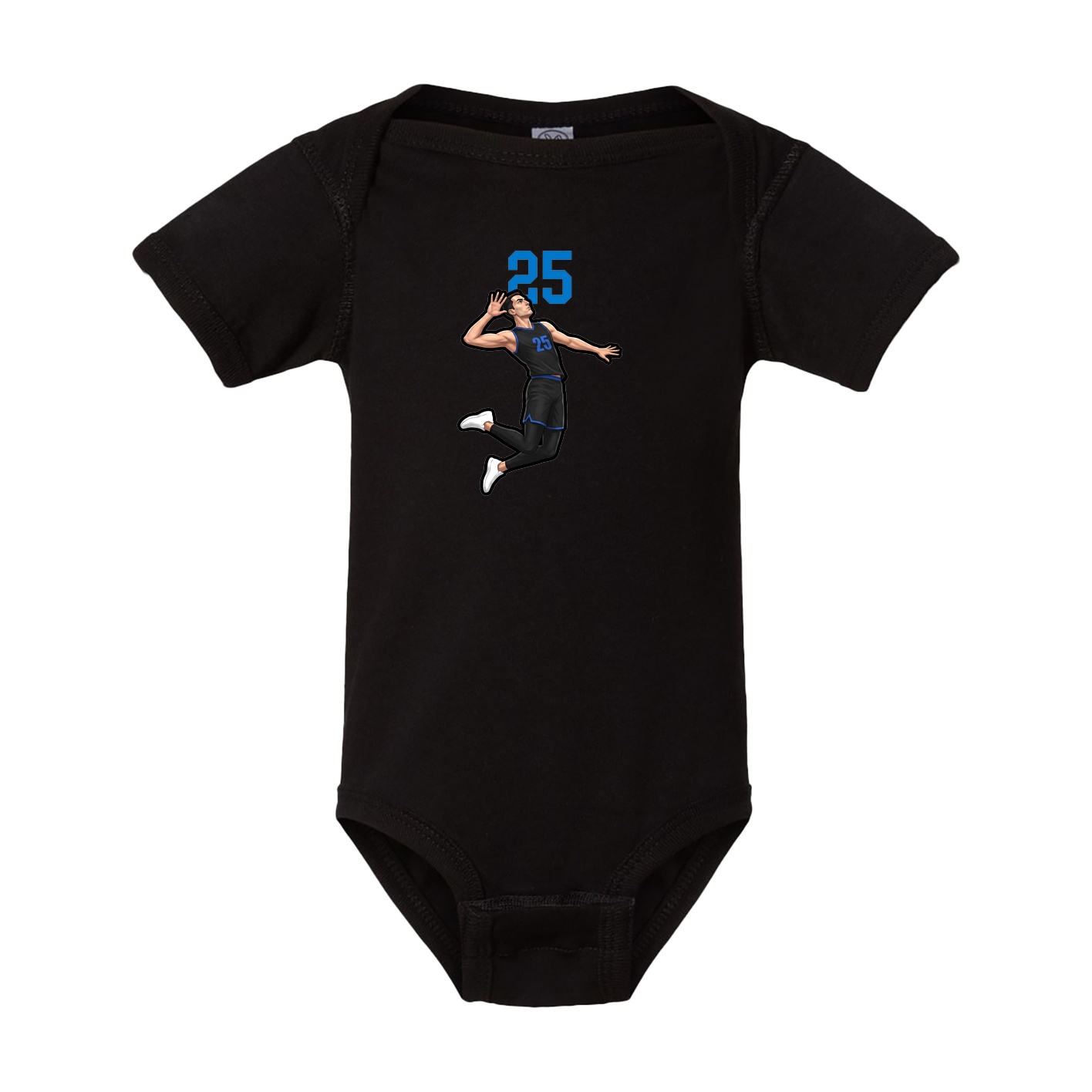 Baby Onesie — Number Top in Black