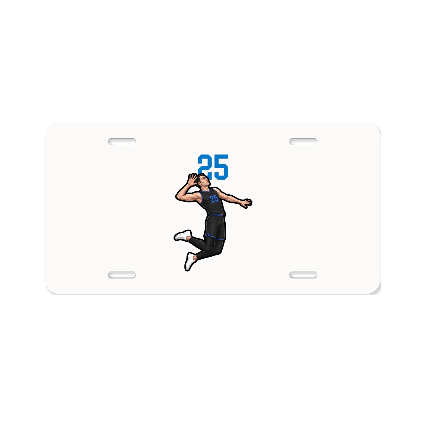 License Plate — Number Top in Classic