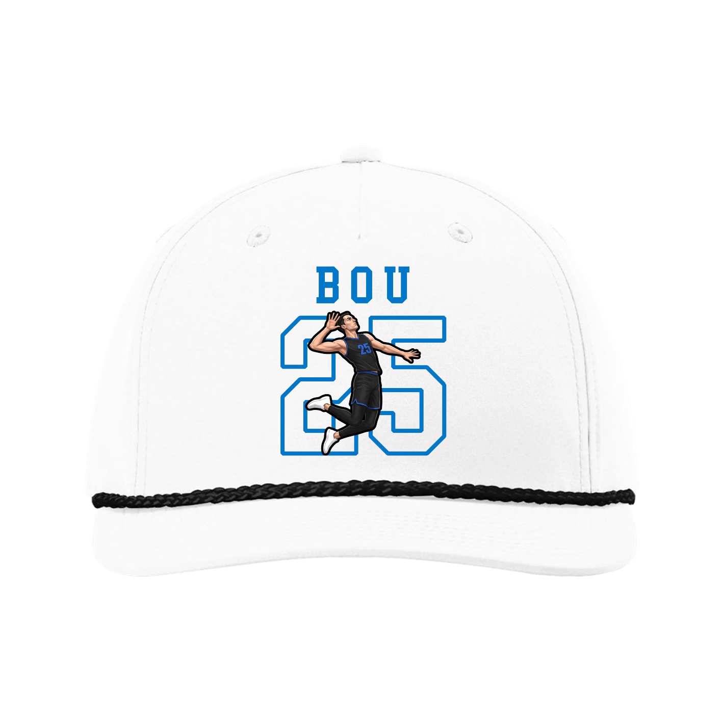 Five-Panel Classic Rope Cap — Shirsey in White