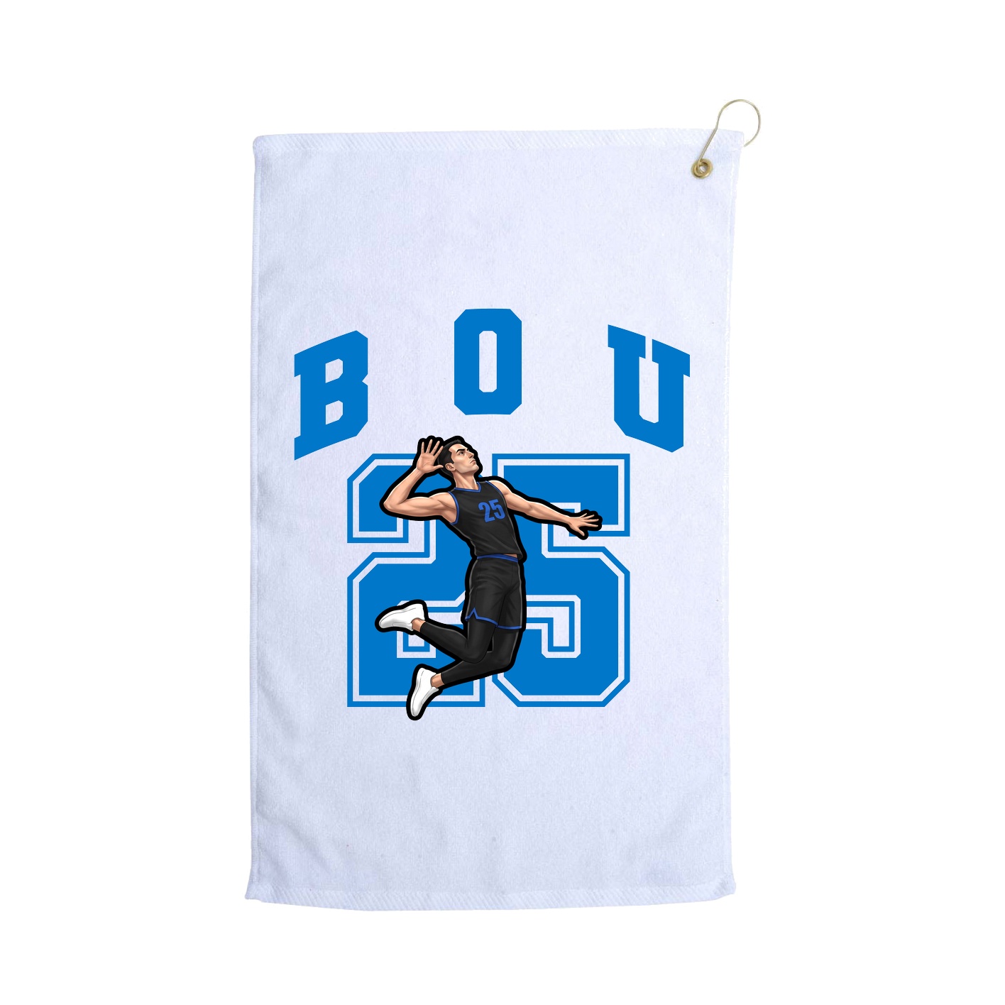 Golf Towel — Number in White