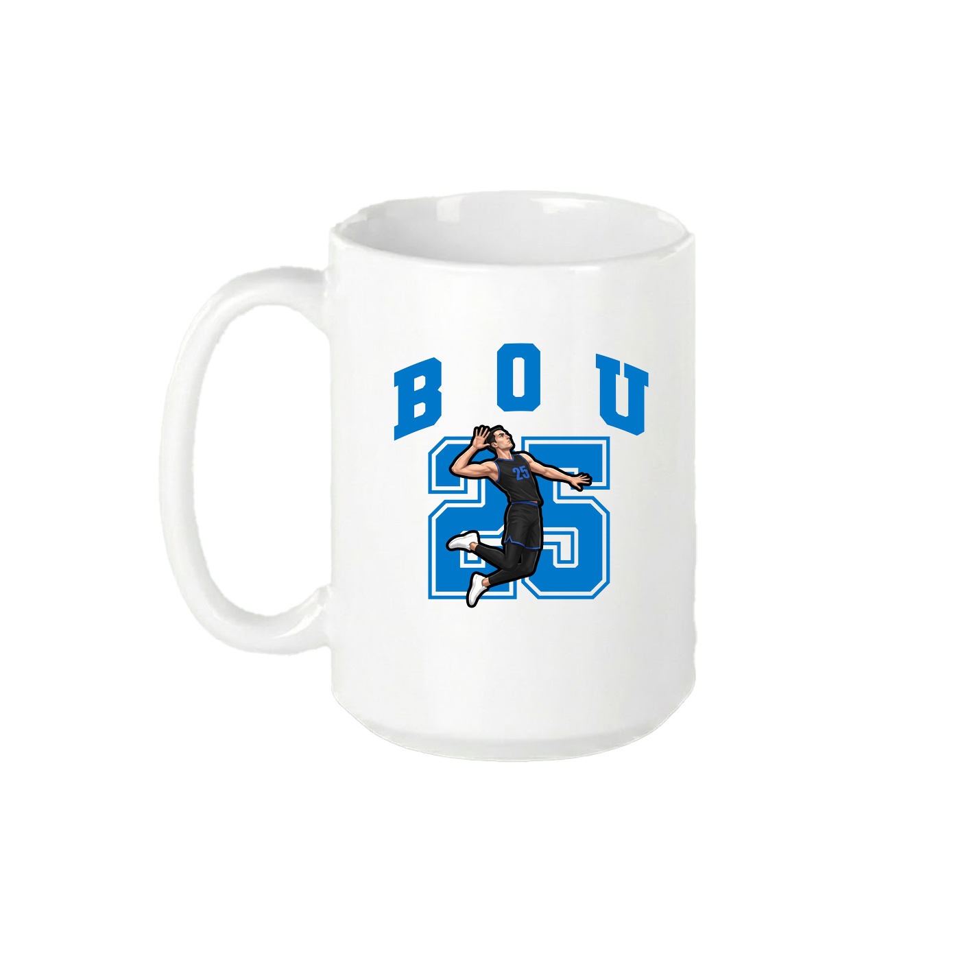 15oz Coffee Mug — Number in White