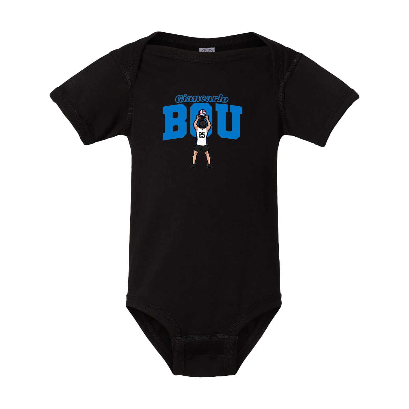 Baby Onesie — Name Arch in Black