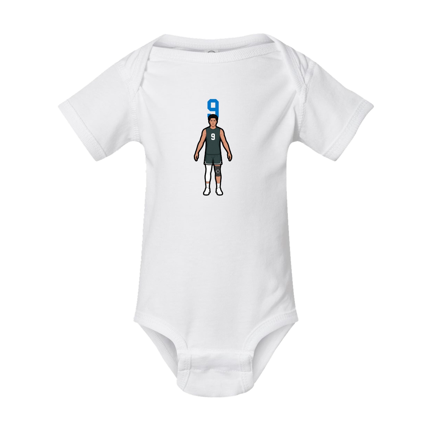 Baby Onesie — Number Top in White