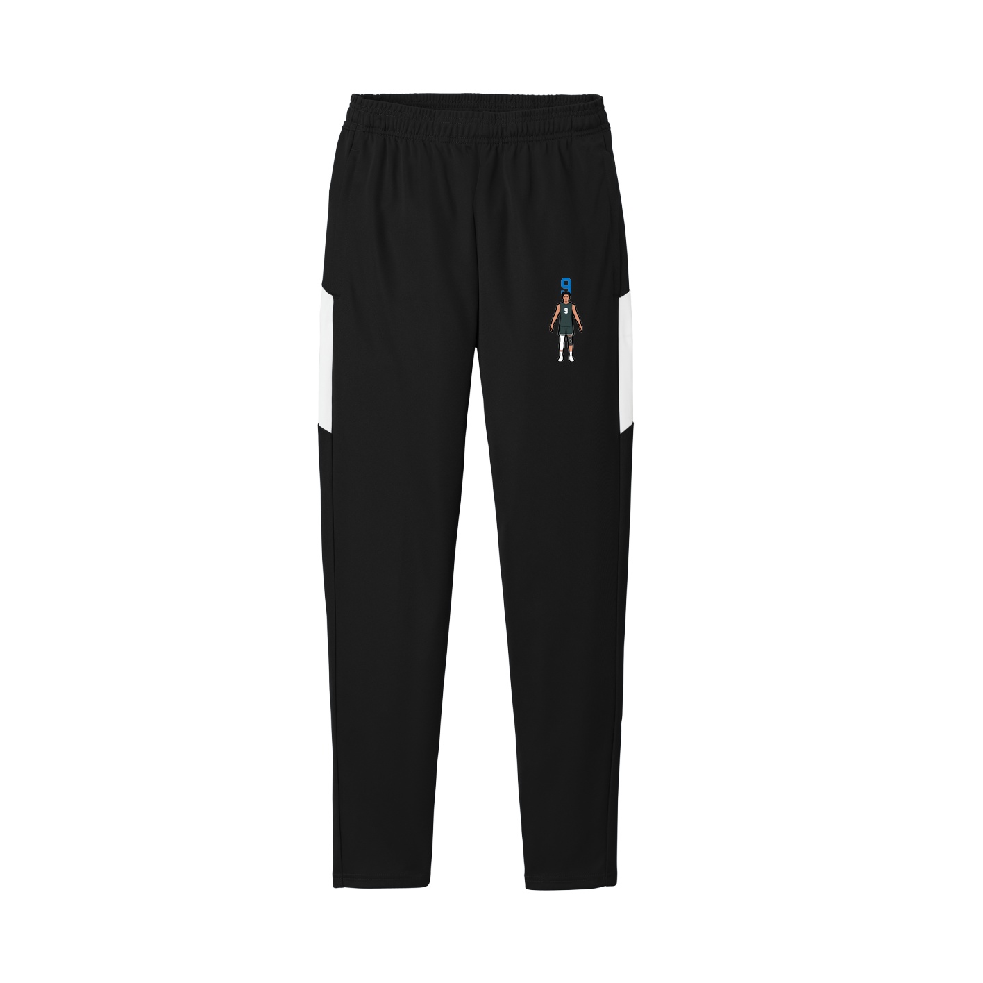 Team Travel Pant — Number Top in Black/White