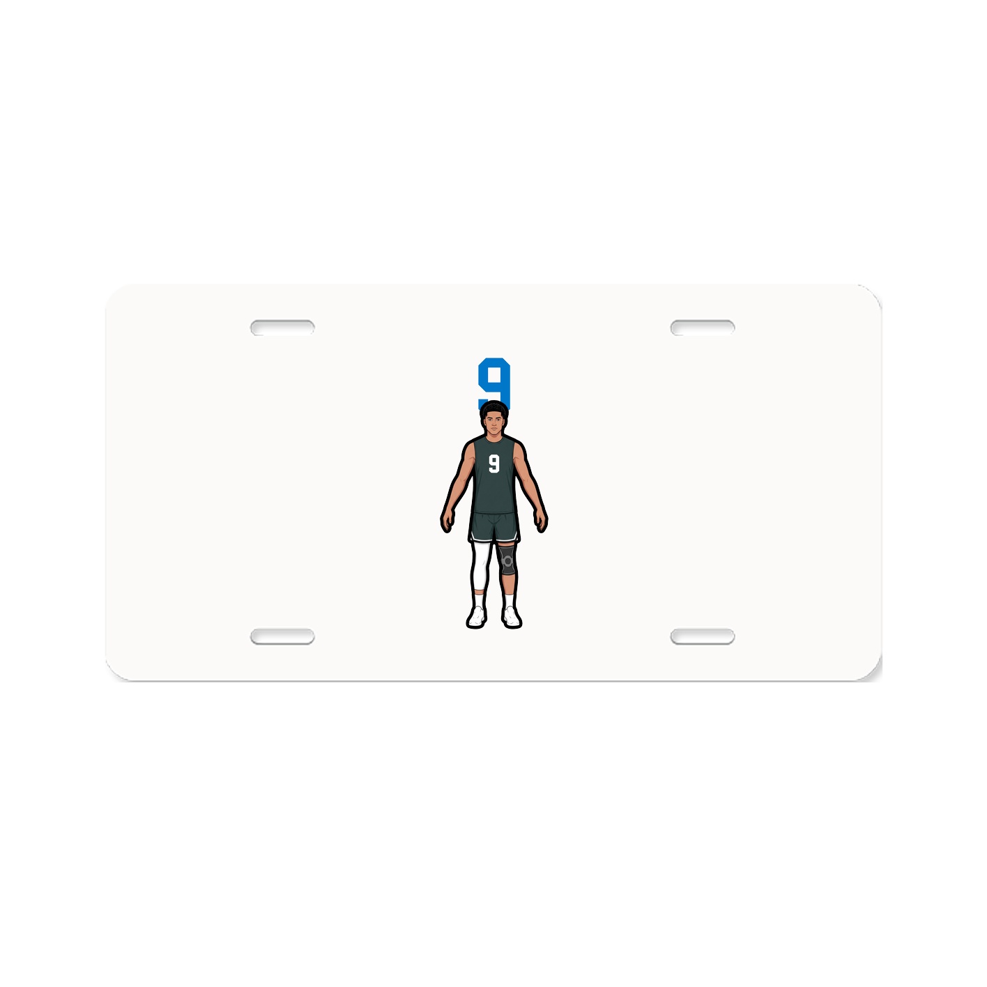 License Plate — Number Top in Classic