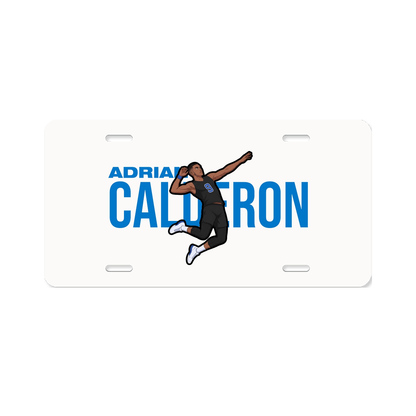 License Plate — Player Name in Classic