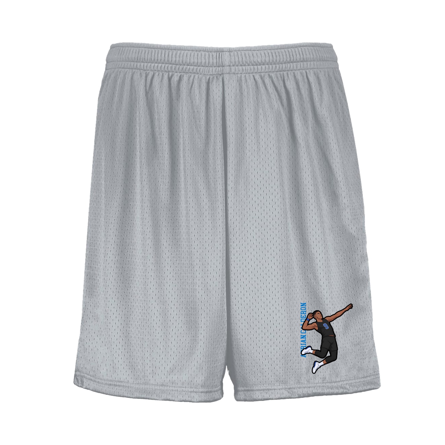 Shorts — Name Vertical in Silver