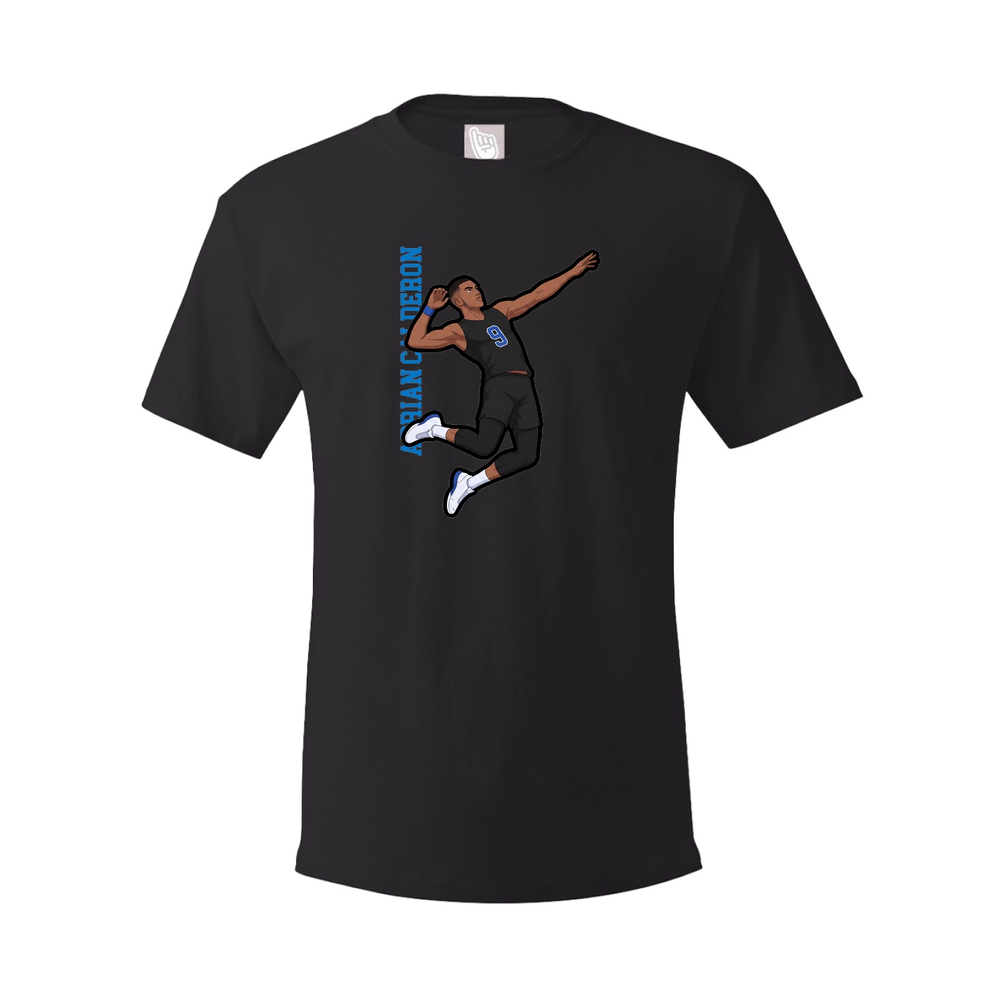 Youth Tee — Name Vertical in Black