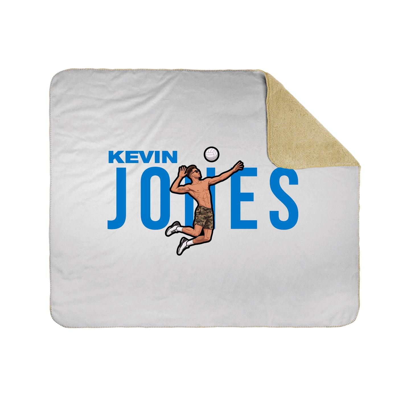 Throw Blanket — Player Name in White