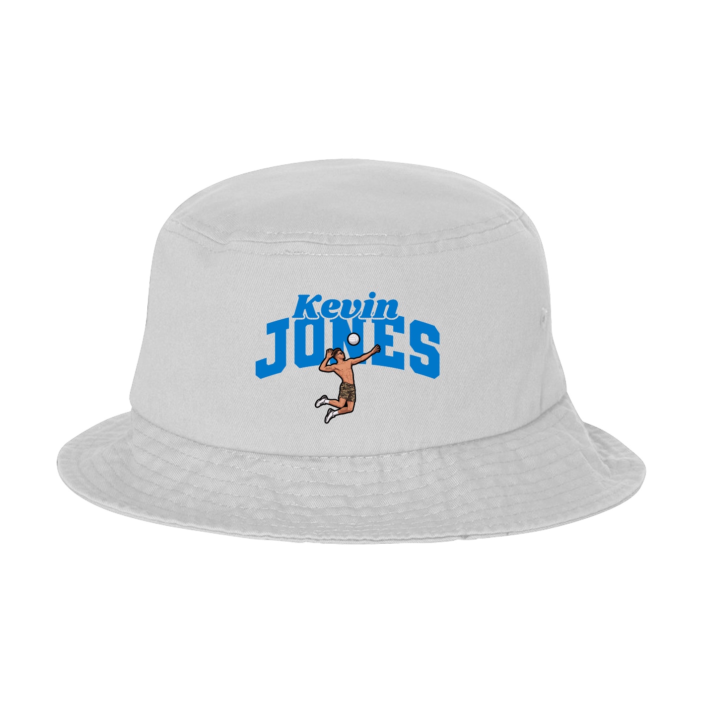 Bucket Cap — Signature Arch in White