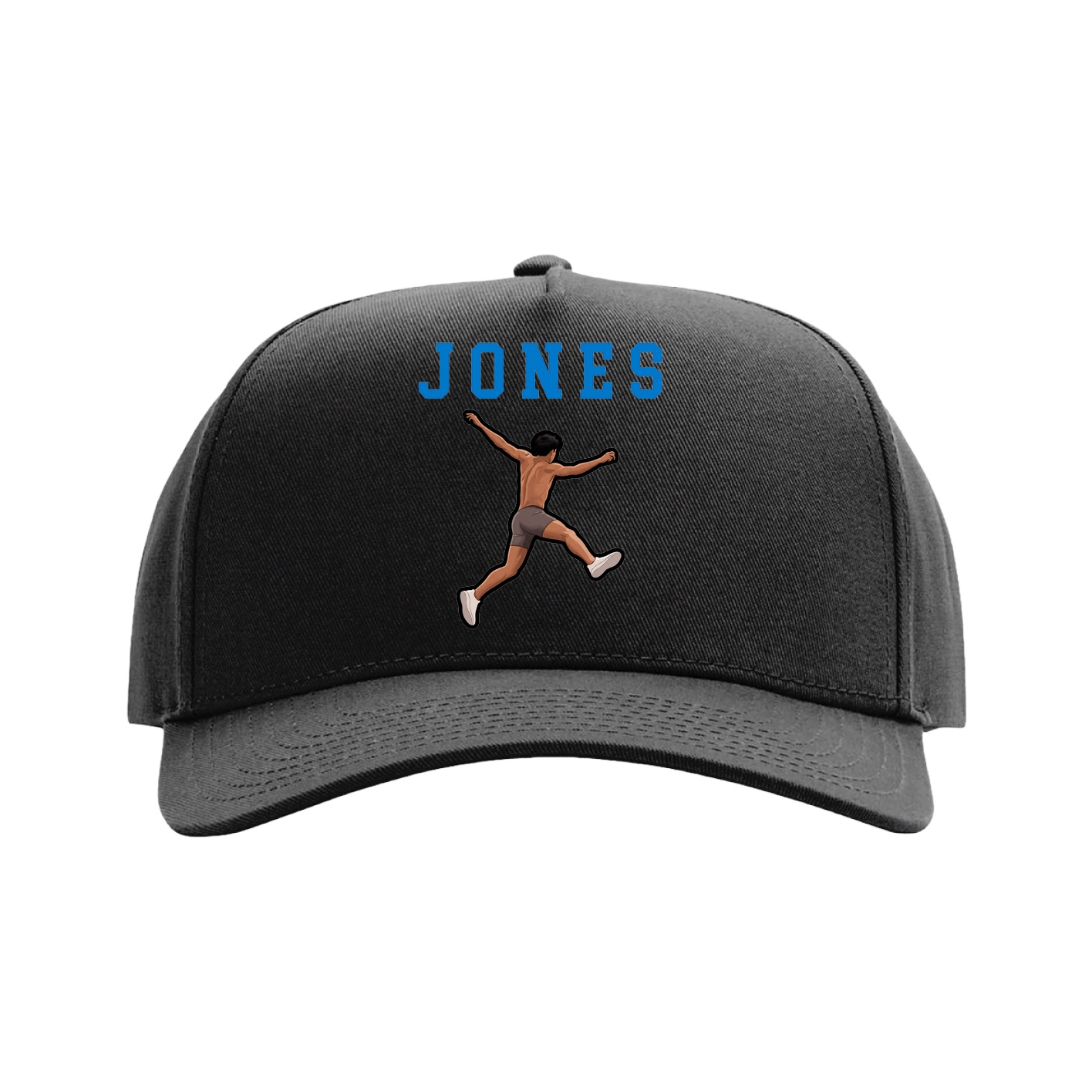 Full Fabric Five-Panel Champ Cap — Shirsey in Black