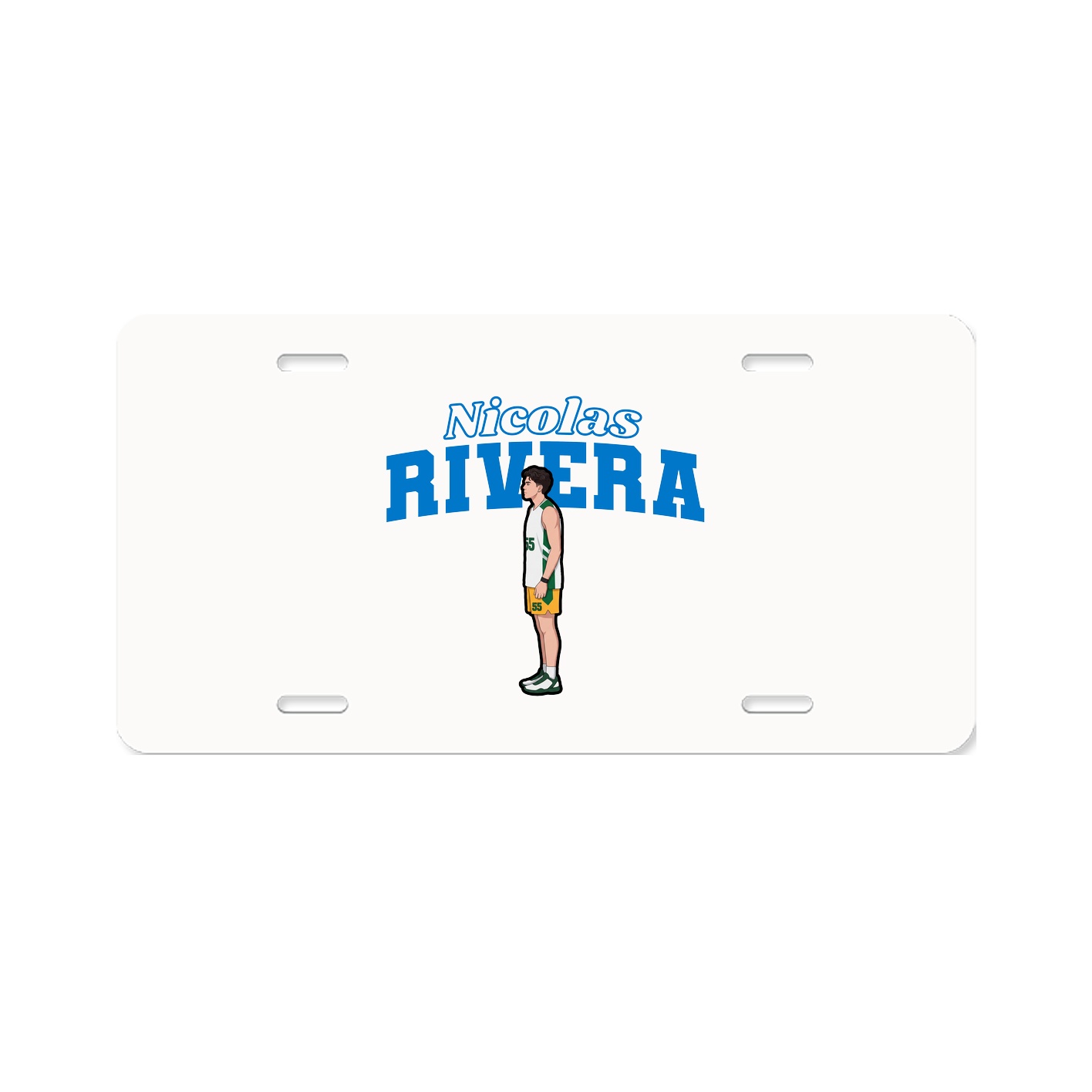 License Plate — Name Arch in Classic