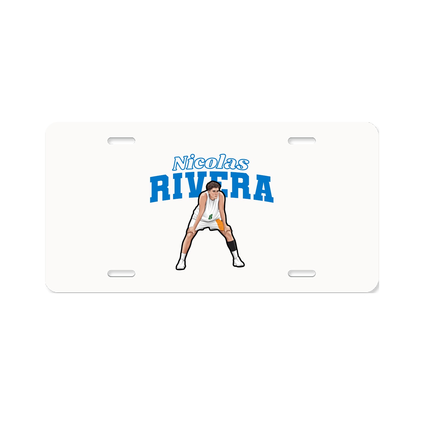 License Plate — Name Arch in Classic