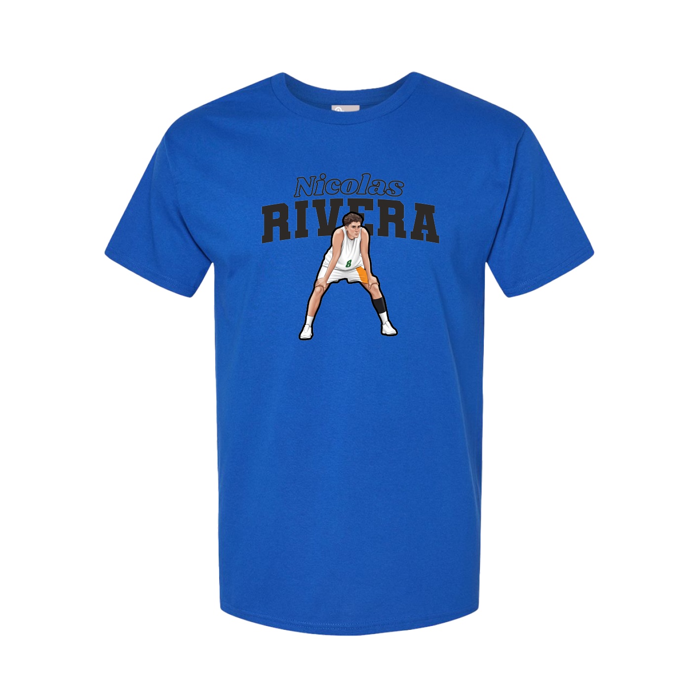 Youth Tee — Name Arch in Royal