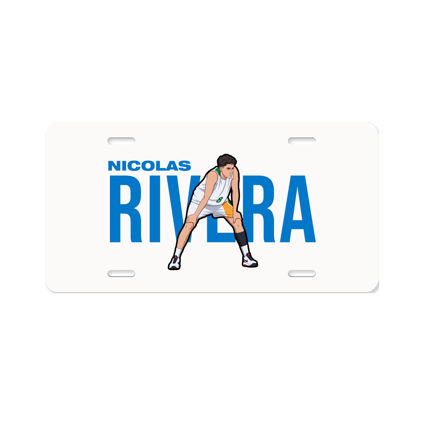 License Plate — Player Name in Classic