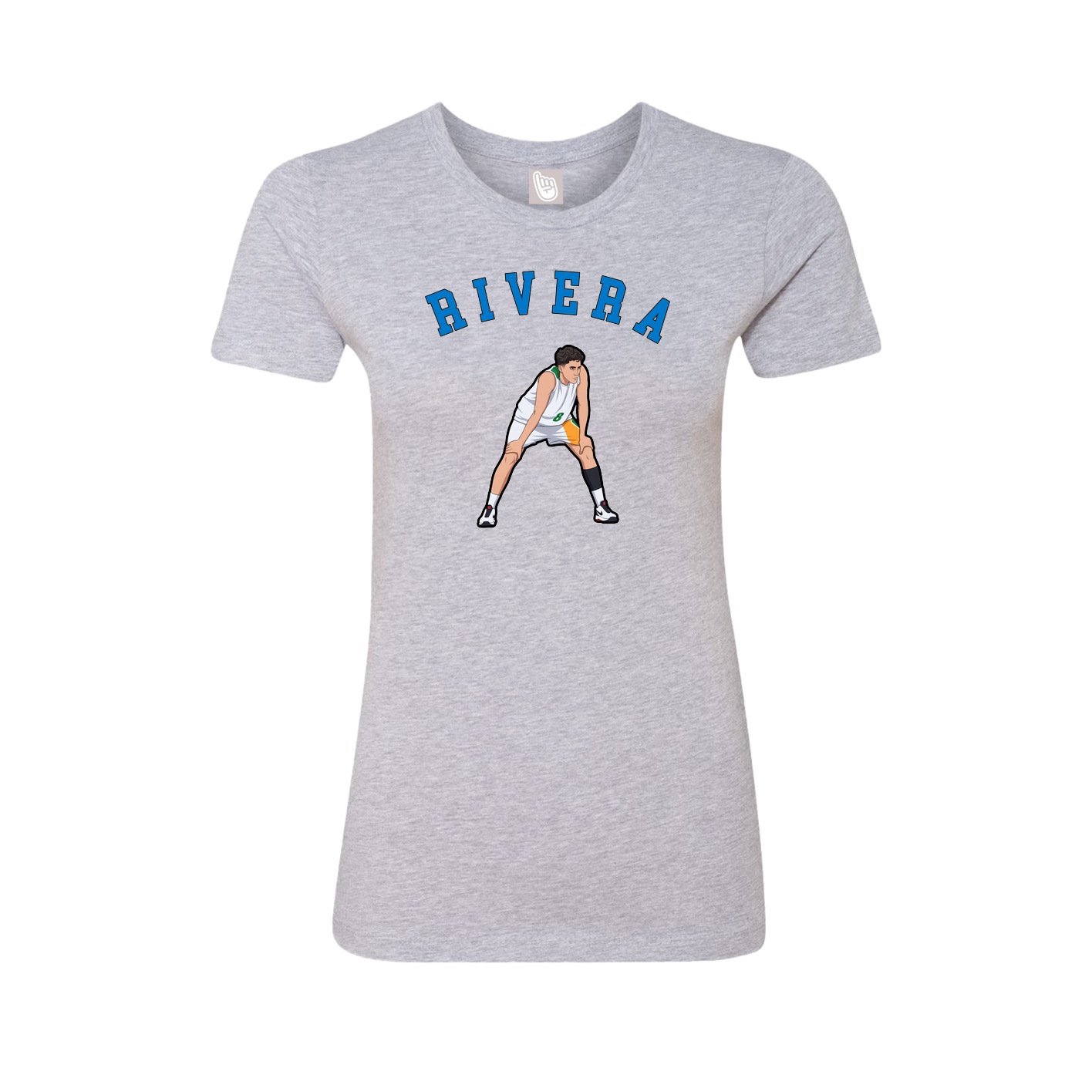 Fitted Women's Tee — Shirsey Arch in Grey