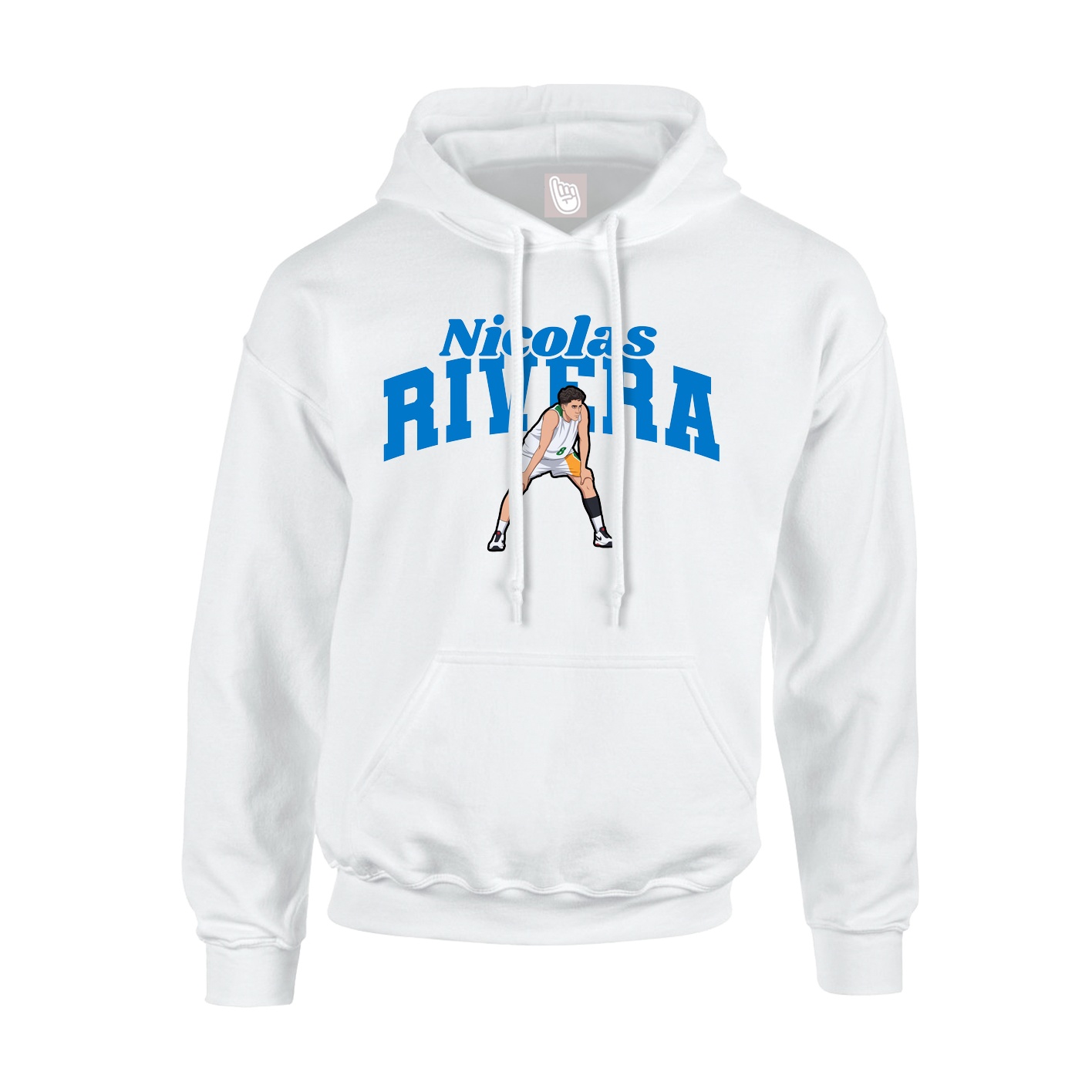 Hoodie — Signature Arch in White