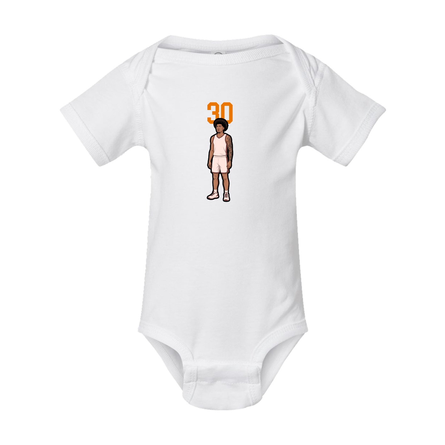 Baby Onesie — Number Top in White