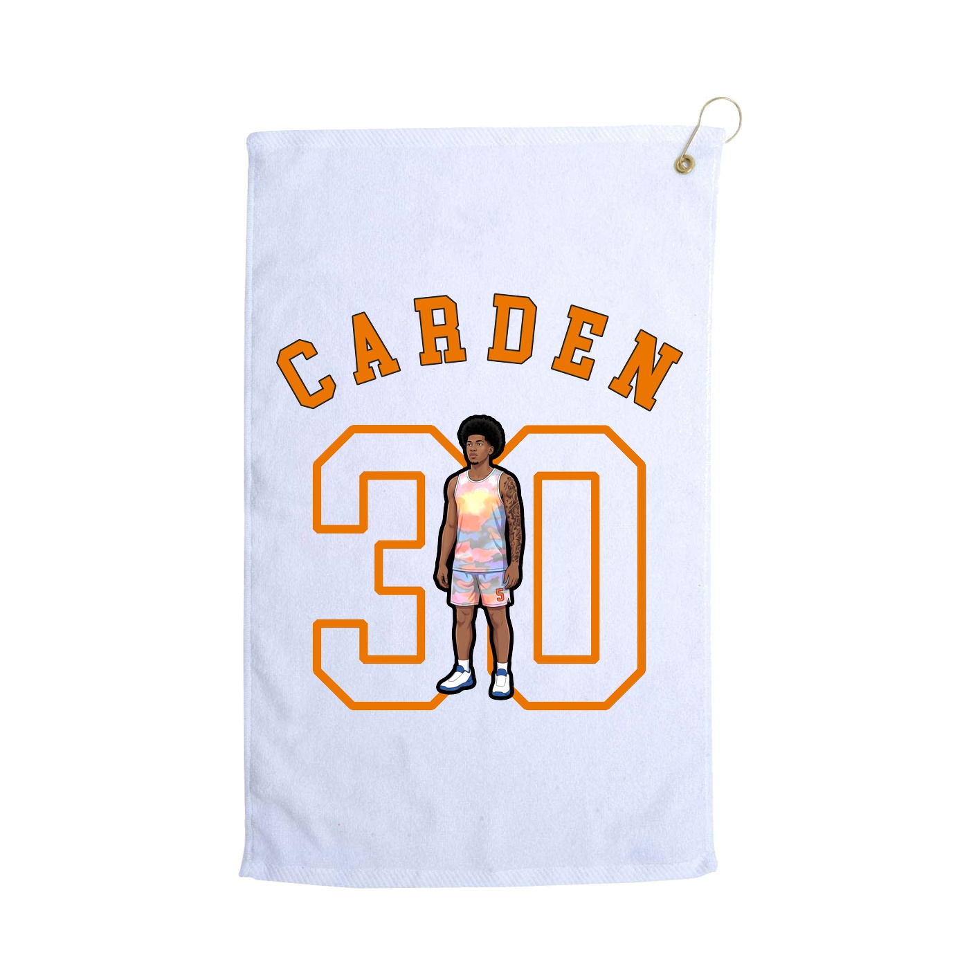 Golf Towel — Shirsey Arch in White